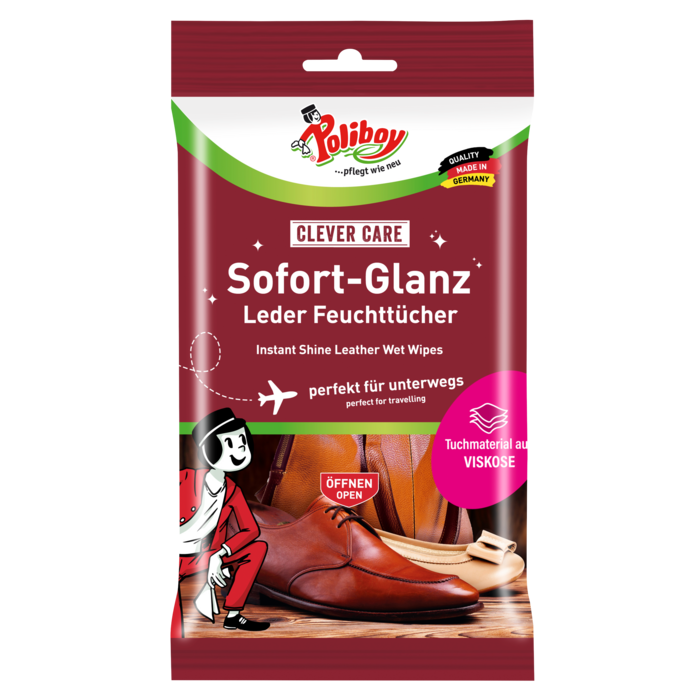 Instant Shine Leather Wet Wipes